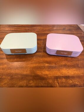 Bentgo Lunch Boxes - Cream & Pink Set